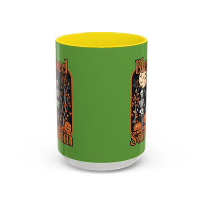 Spooktacular Skeletons of Samhain Accent Mug by CreepyCrafts.boo