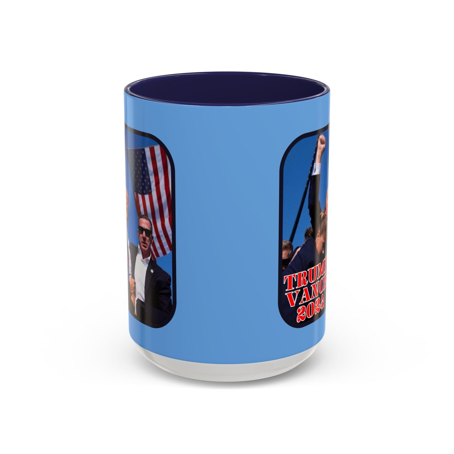 Trump and Vance 2024 Accent Mug by cypherpunkgear