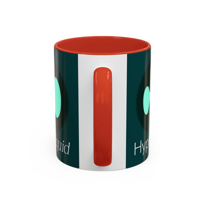 Hyperliquid White font Dark Hyperliquid Accent Mug by cypherpunkgear.com