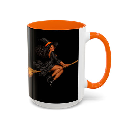 Velvet Vex Black Accent Mug by CreepyCrafts.boo