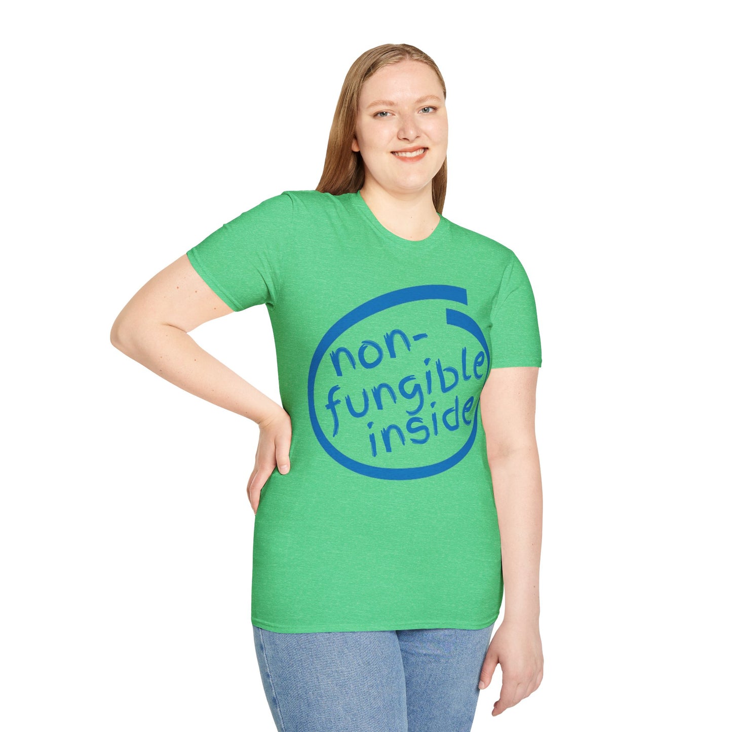 Non-Fungible Inside Dark colors Unisex T-Shirt by cypherpunkgear.com
