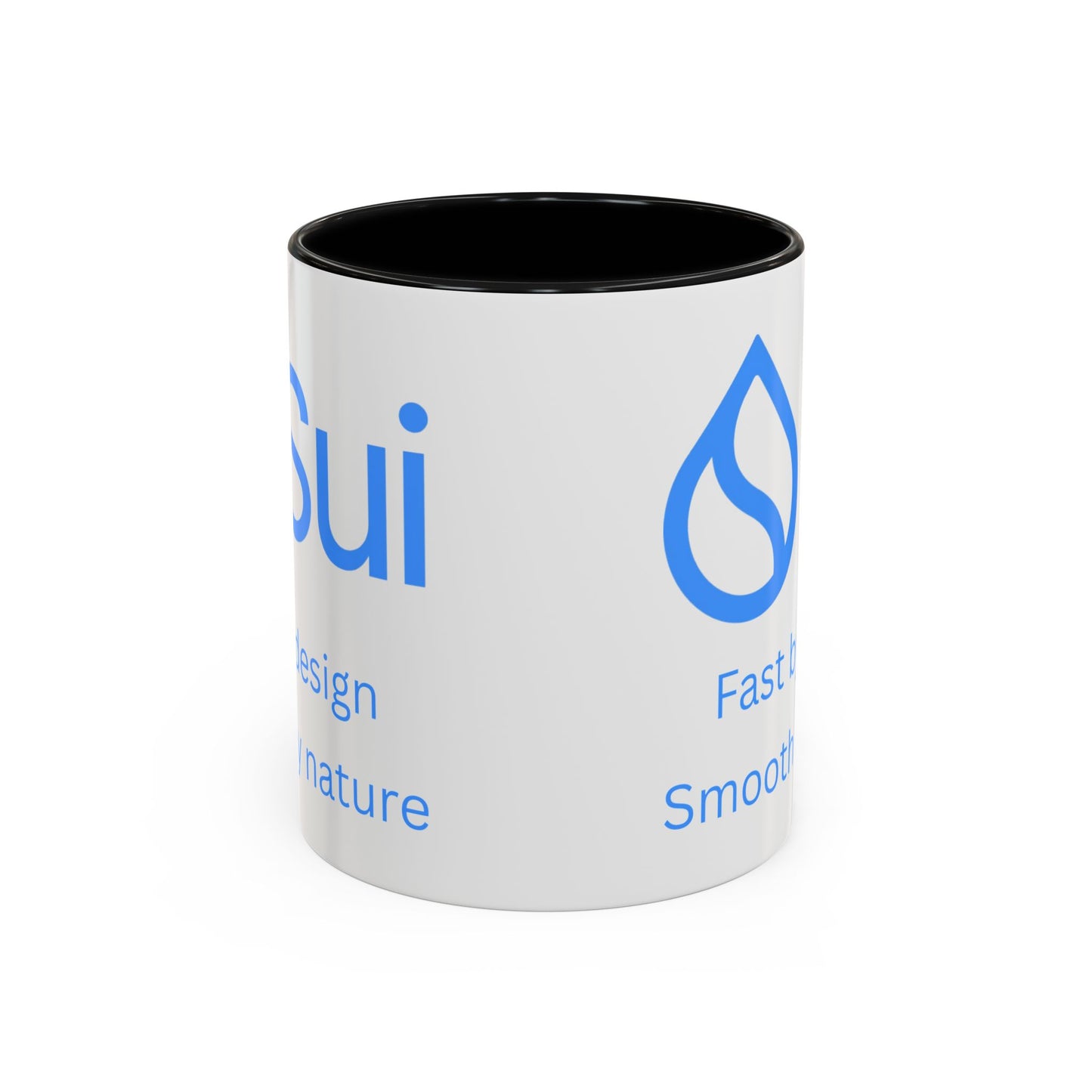 SUI White Accent Mug by cypherpunkgear.com