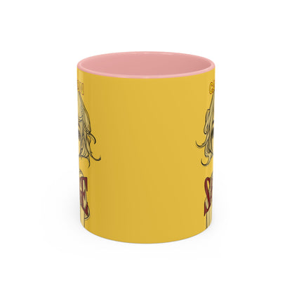 Caution, Savage Yellow Accent Mug by cypherpunkgear.com
