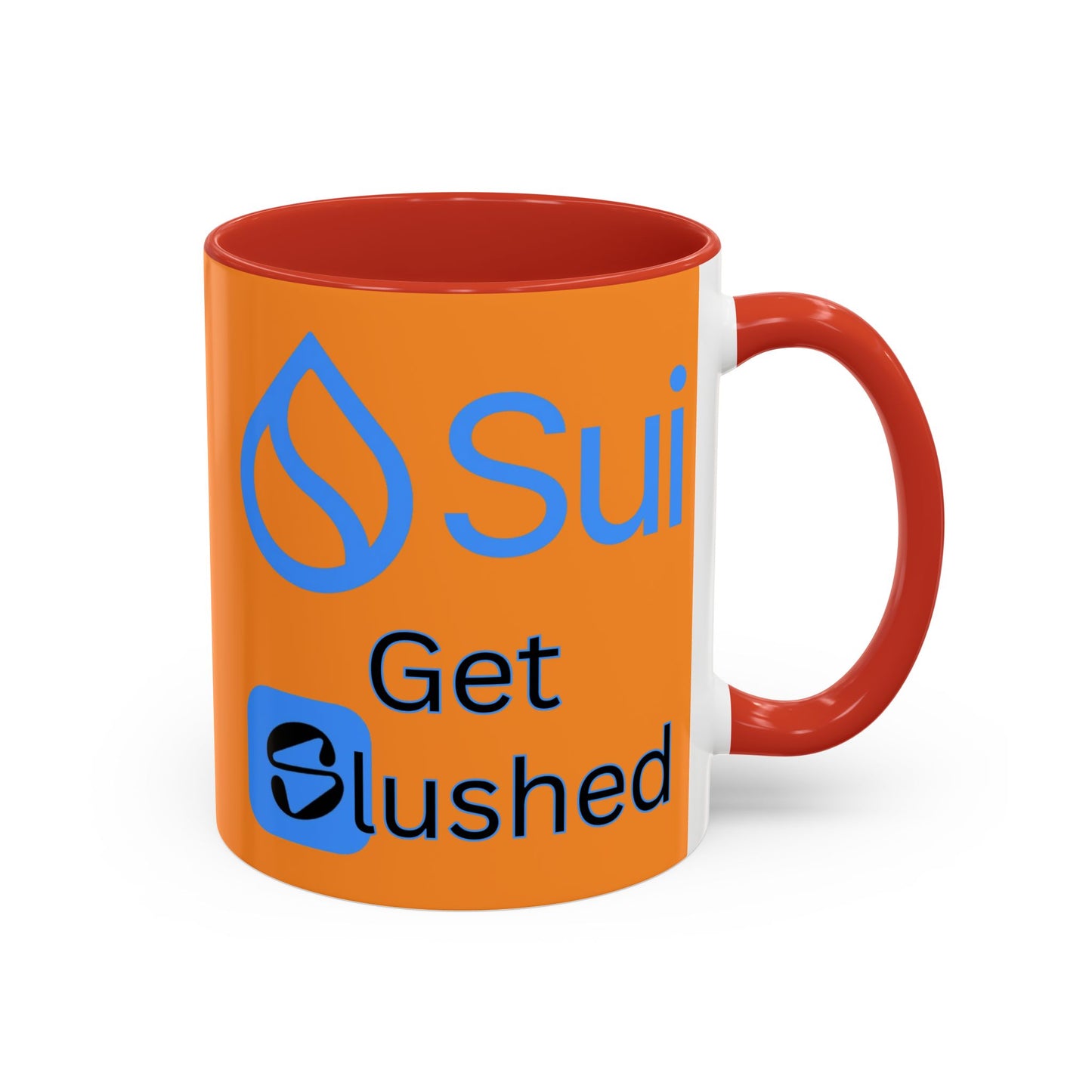 Sui: Get Slushed Orange Accent Mug by cypherpunkgear.com