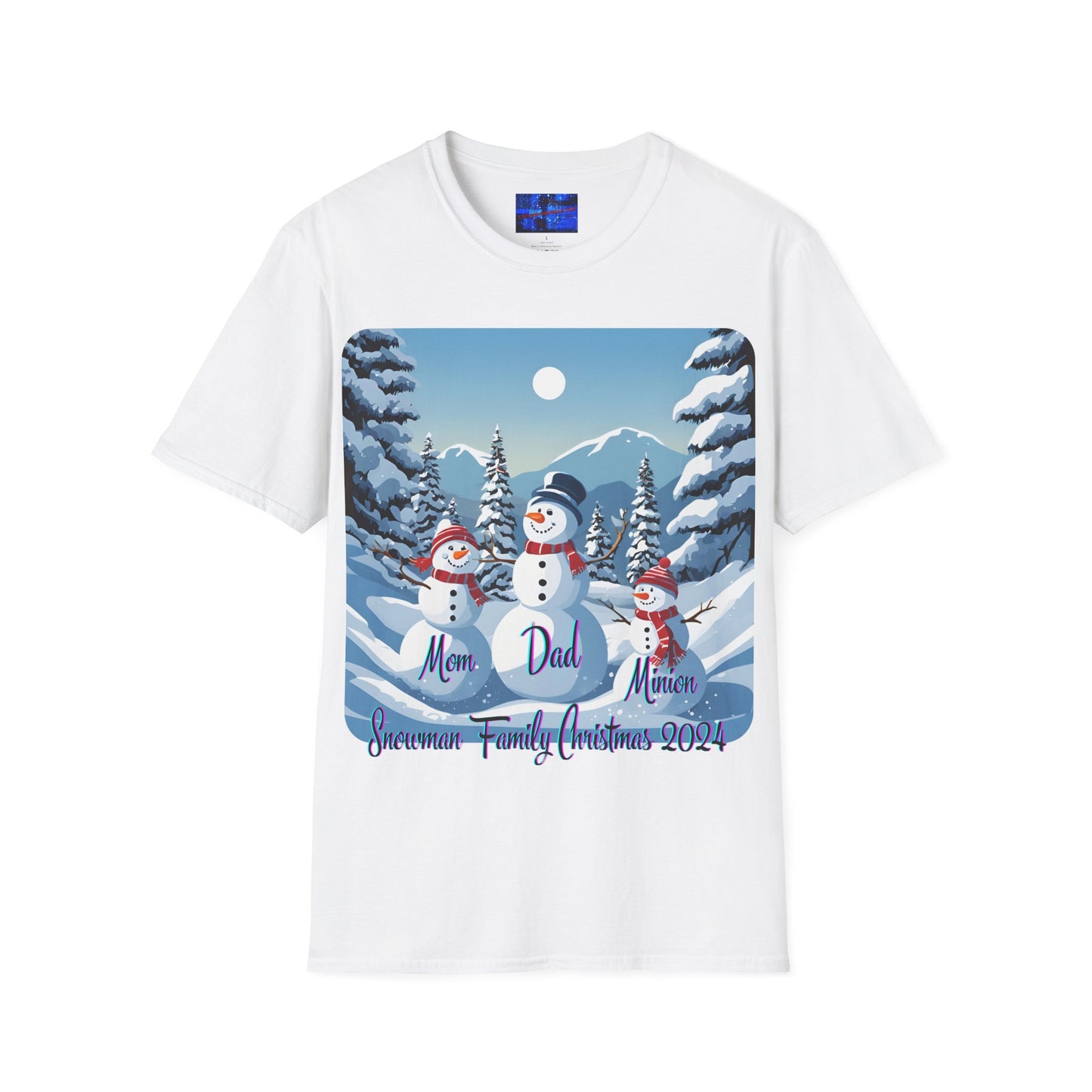 Snowman Family of 3 LTcolors Unisex T-Shirt by cypherpunkgear