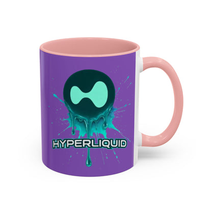 HYPE Drip Light Purple Accent Mug by cypherpunkgear.com