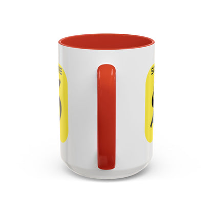 SolflareLogo White Accent Mug by cypherpunkgear.com