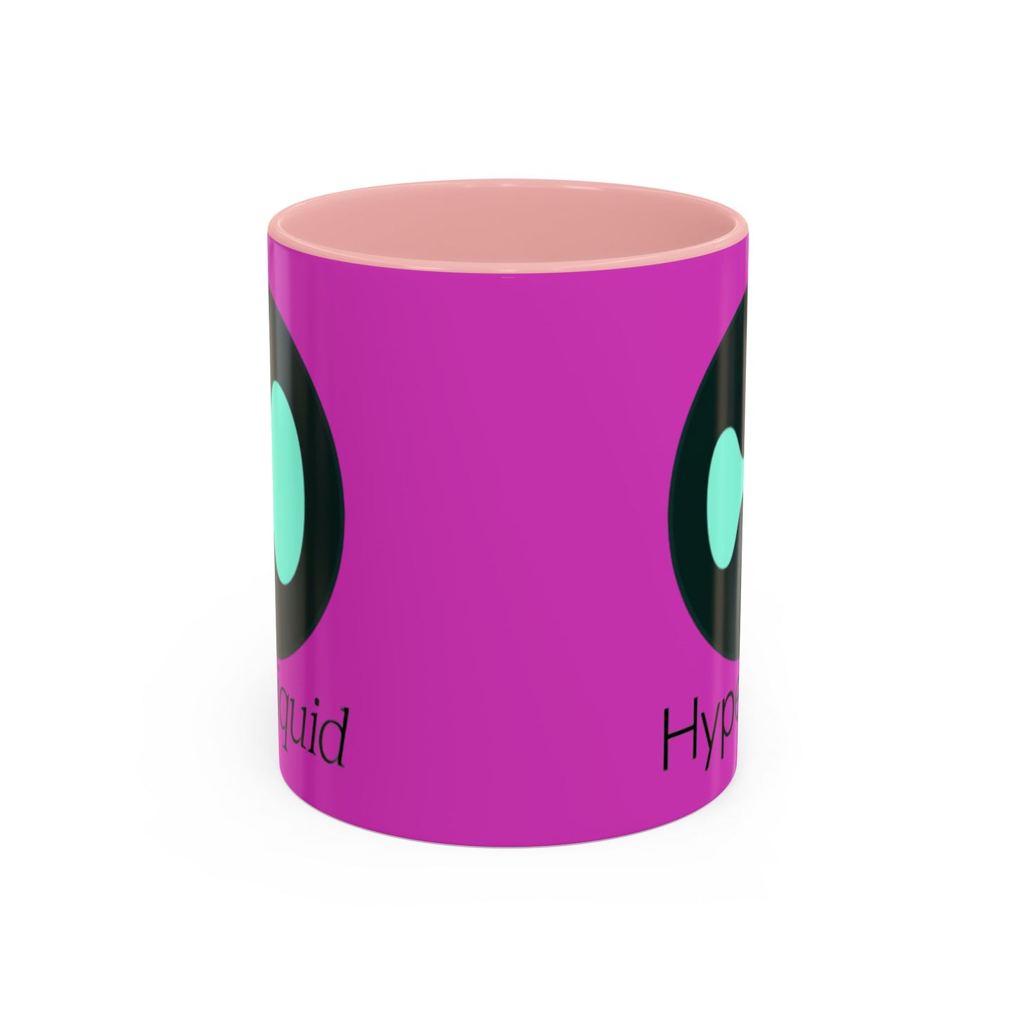 Hyperliquid Black font Pink Accent Mug by cypherpunkgear.com
