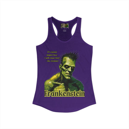 Frankenstein's Creature Women's Racerback Tank Top by CreepyCrafts.boo
