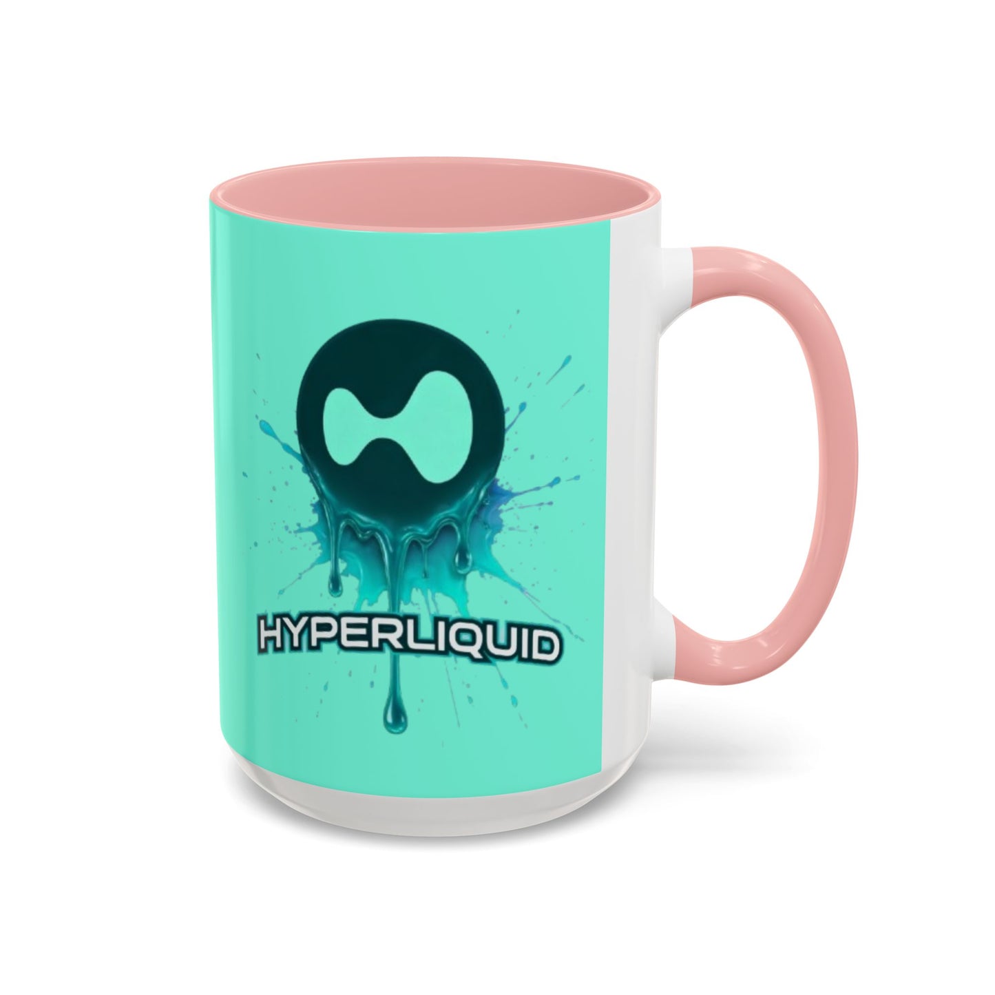 HYPE Drip Light Hyperliquid Accent Mug by cypherpunkgear.com