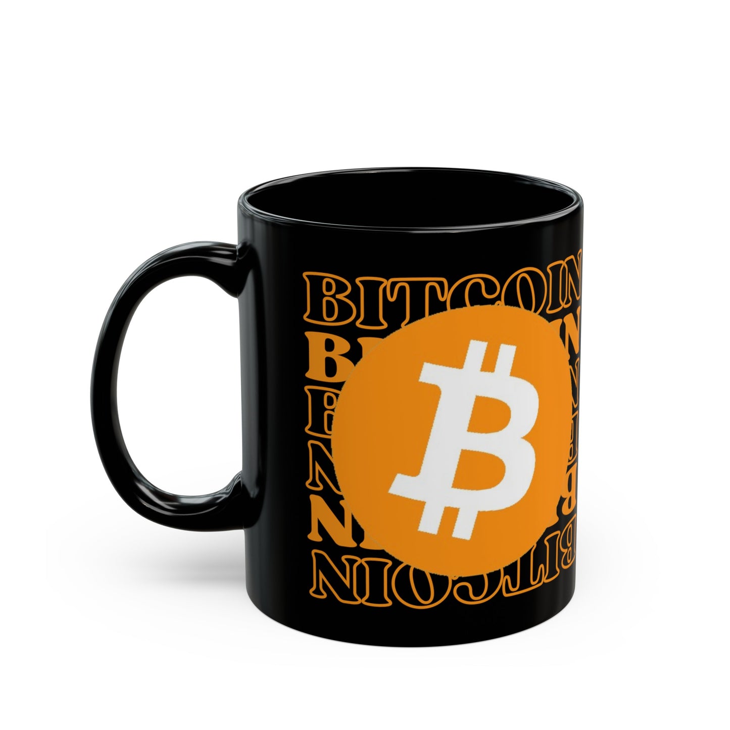 Bitcoin (BTC) Black Mug by cypherpunkgear