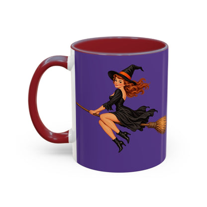 Hazel Hex Purple Accent Mug by CreepyCrafts.boo