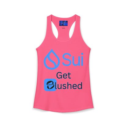 Sui: Get Slushed Women's Racerback Tank Top by cypherpunkgear.com