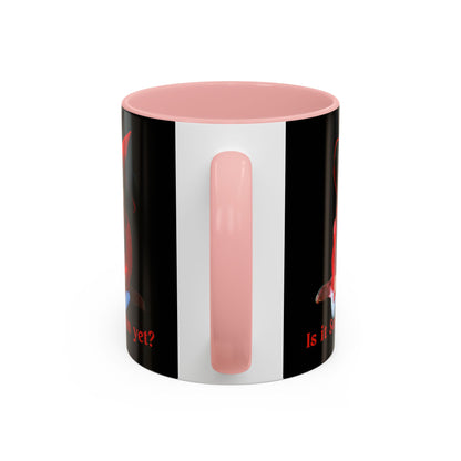 Is it Samhain yet? Black Accent Mug by CreepyCrafts.boo