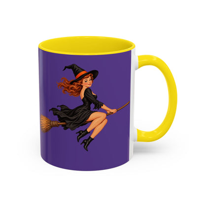 Hazel Hex Purple Accent Mug by CreepyCrafts.boo