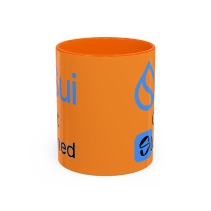 Sui: Get Slushed Orange Accent Mug by cypherpunkgear.com