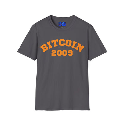Bitcoin 2009 Dark colors Unisex T-Shirt by cypherpunkgear.com