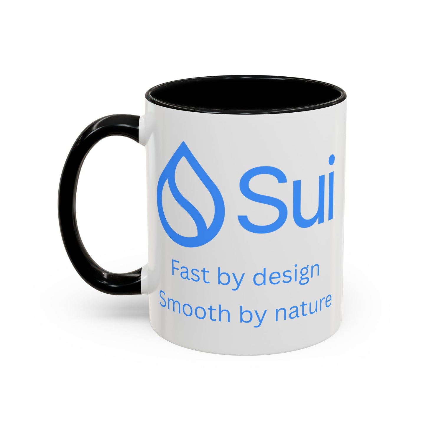 SUI White Accent Mug by cypherpunkgear.com