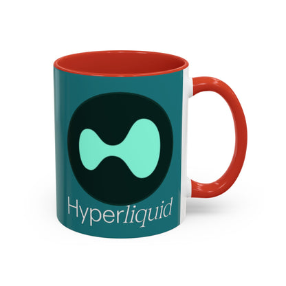 Hyperliquid White font Hyperliquid Accent Mug by cypherpunkgear.com