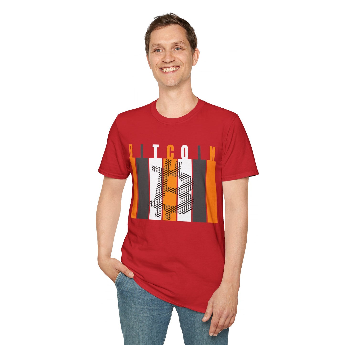 Bitcoin (BTC) LTcolors Unisex T-Shirt by cypherpunkgear