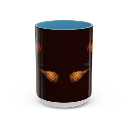 Hazel Hex Brown Accent Mug by CreepyCrafts.boo