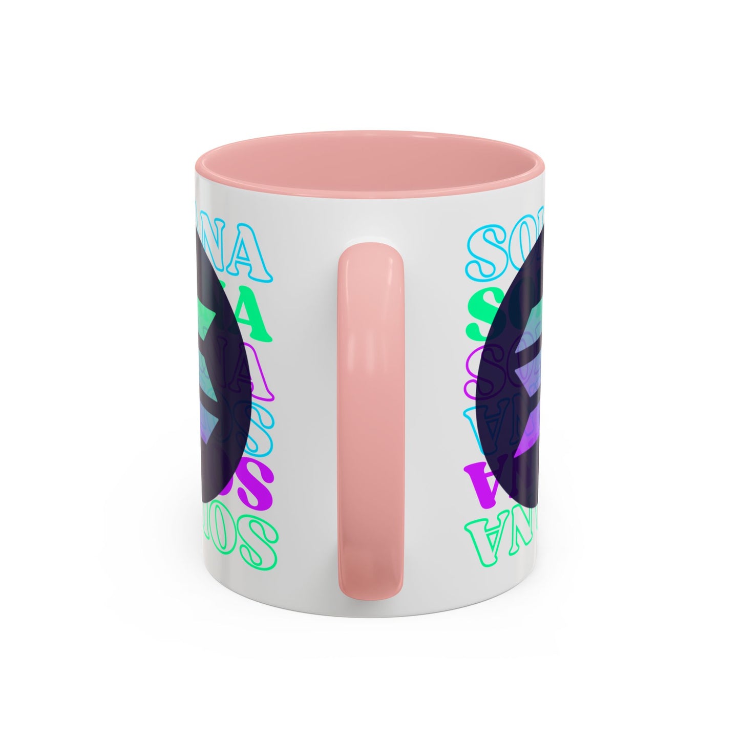 Solana Solana Solana (SOL) Accent Mug by cypherpunkgear