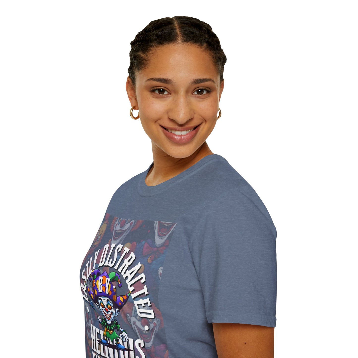 Easily Distracted by Heinous Fuckery Little Jincs DKcolors Unisex T-Shirt by cypherpunkgear.com