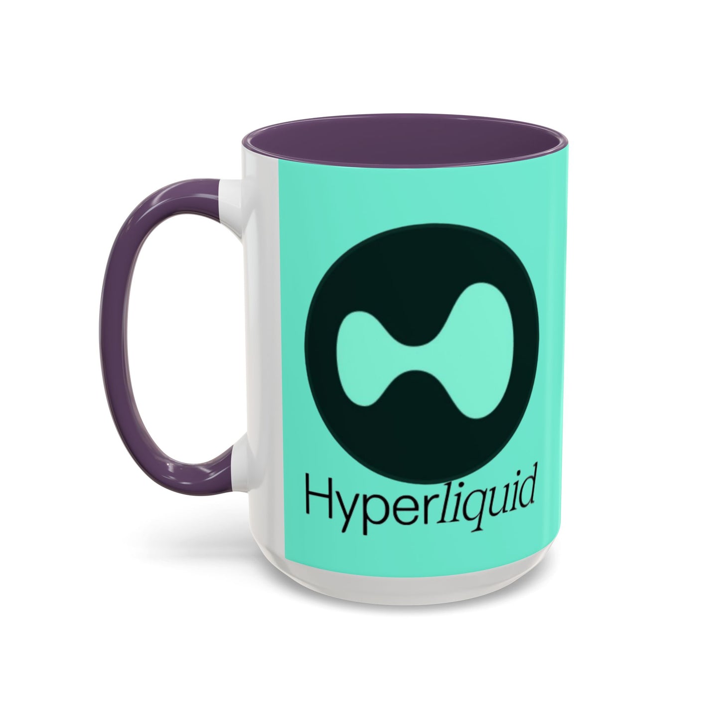 Hyperliquid Black font Light Hyperliquid Accent Mug by cypherpunkgear.com