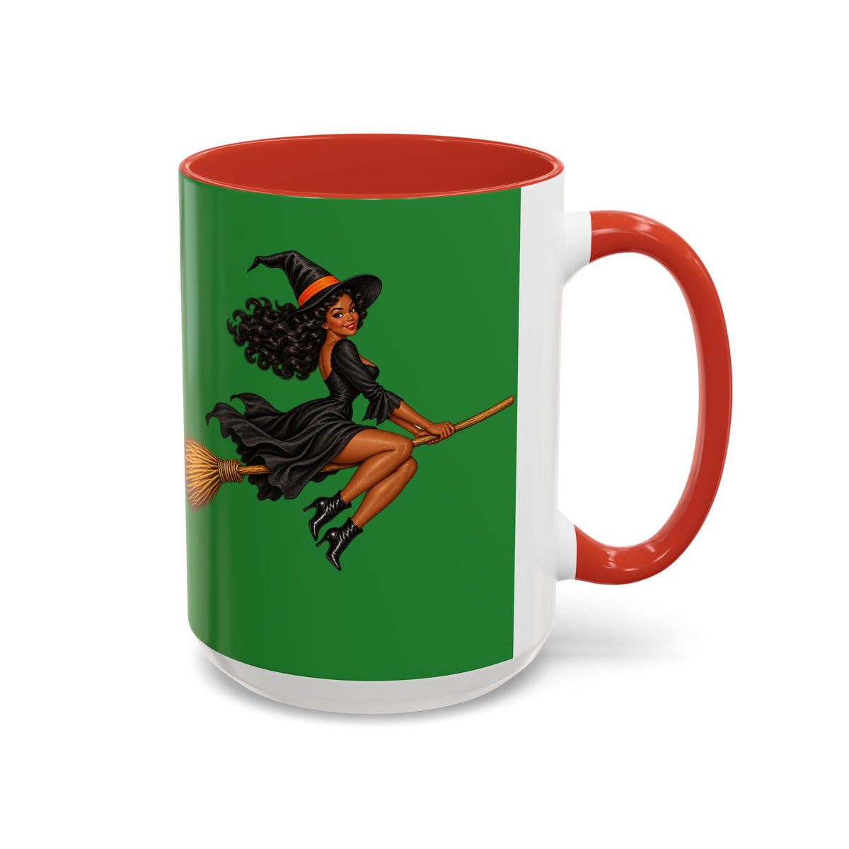 Velvet Vex Green Accent Mug by CreepyCrafts.boo