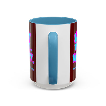 Don't Trust...Verify. Red Accent Mug by cypherpunkgear.com