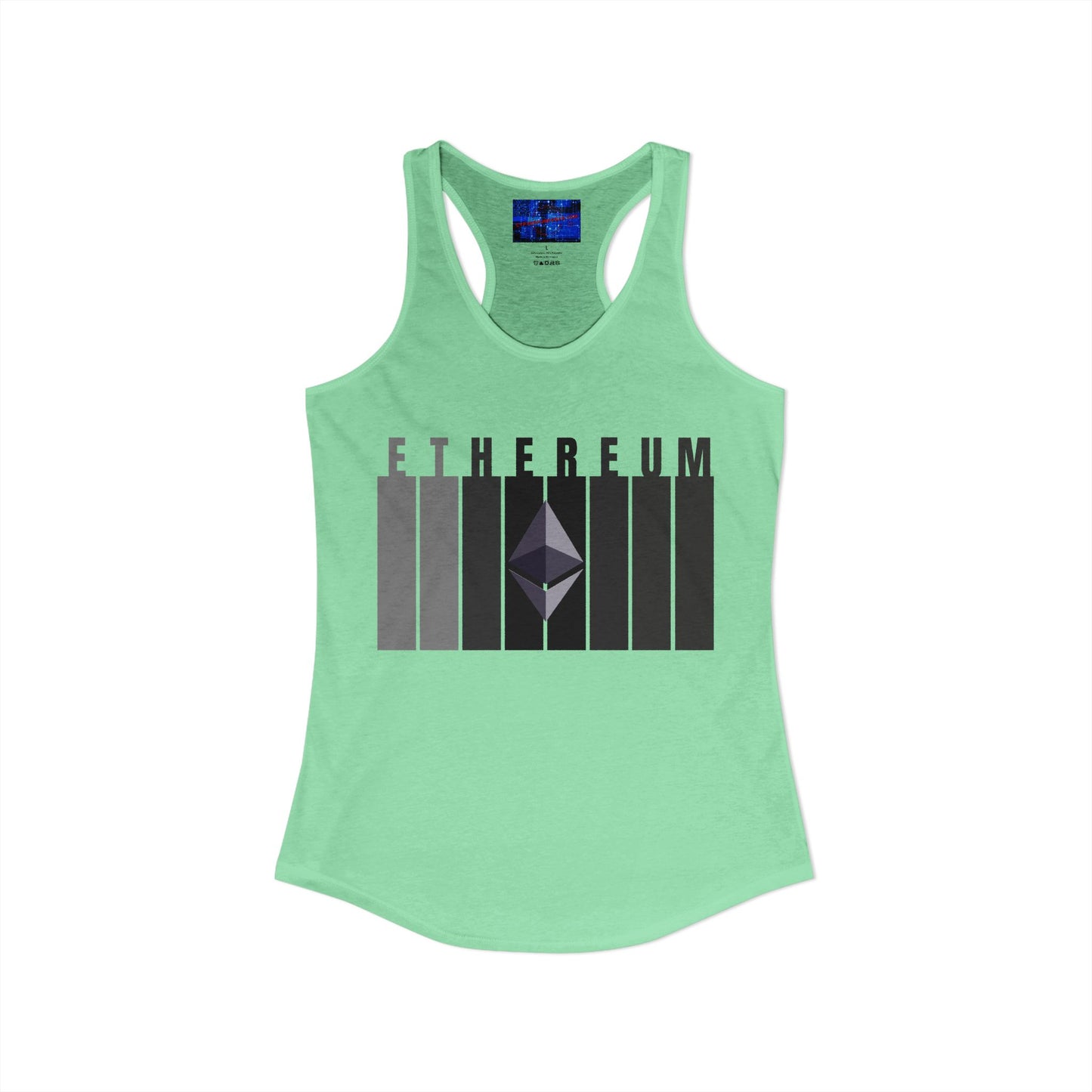 Ethereum (ETH) Women's Racerback Tank Top by cypherpunkgear.com