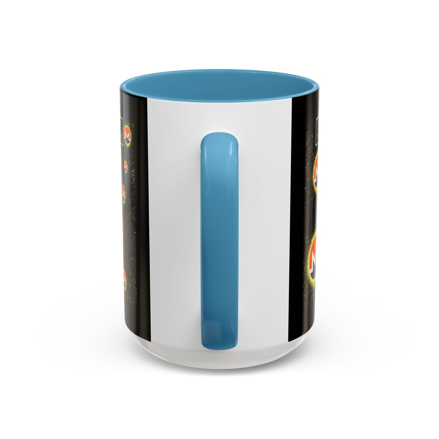 Monero (XMR) don't assume your freedoms are assured Black Accent Mug by cypherpunkgear.com