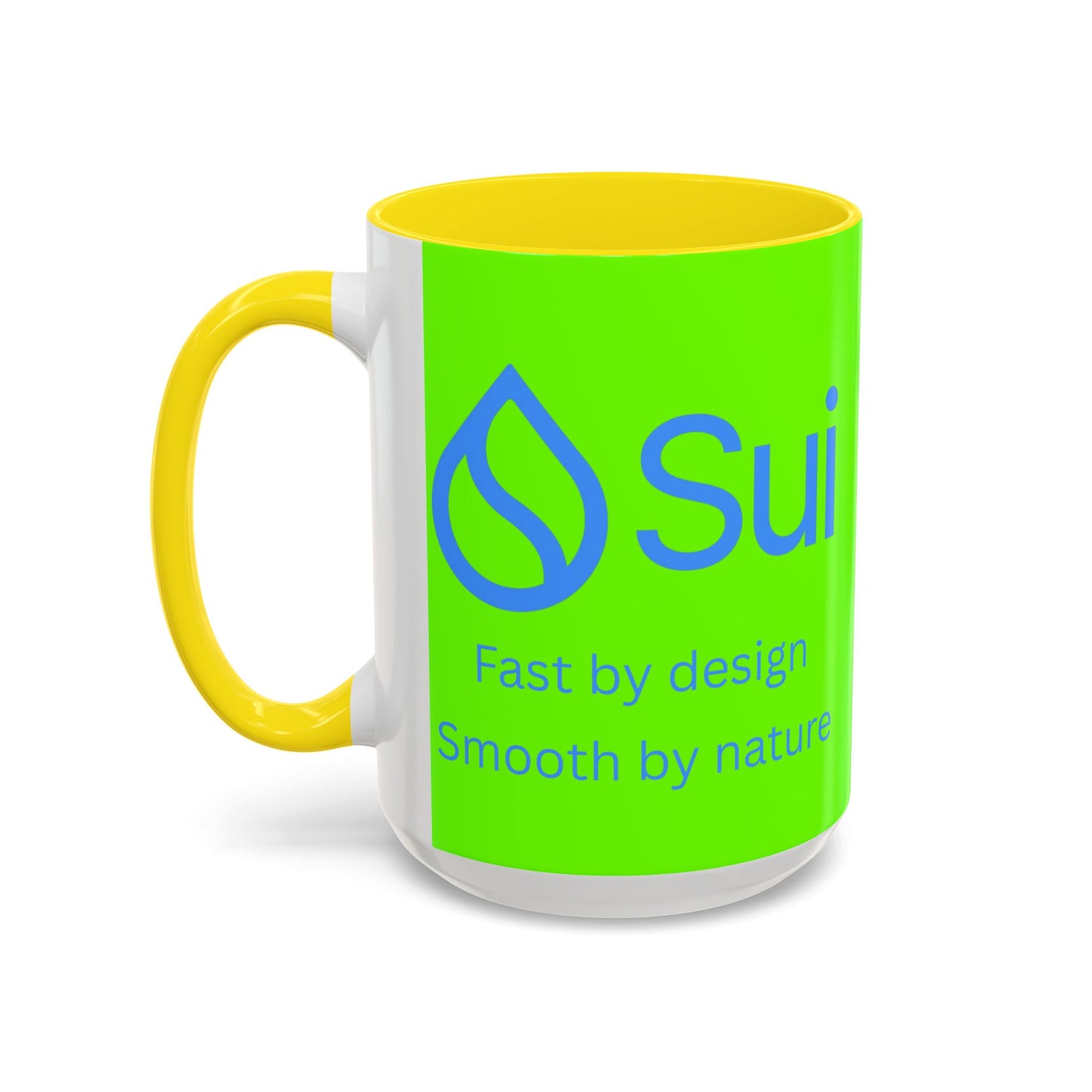 SUI Green Accent Mug by cypherpunkgear.com