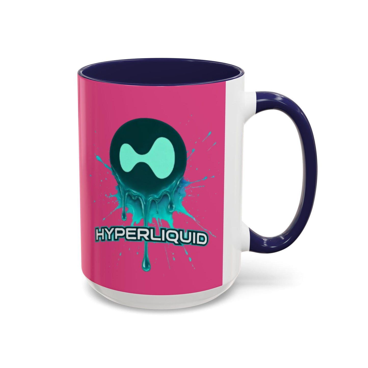 HYPE Drip Pink Accent Mug by cypherpunkgear.com