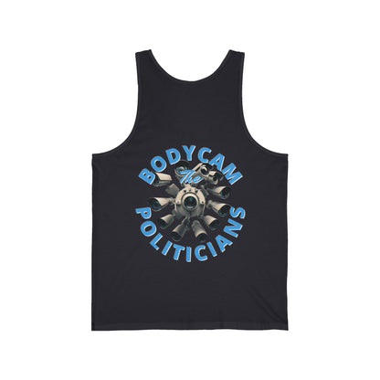 2-sided, Bodycam the Politicians Cameras Unisex Jersey Tank Top by cypherpunkgear.com