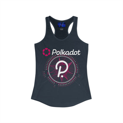 Polkadot (DOT) Women's Racerback Tank Top by cypherpunkgear.com