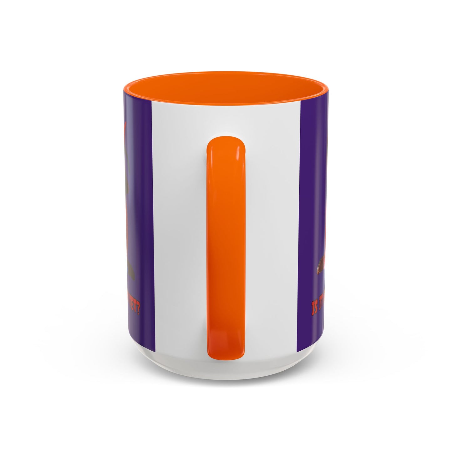 Is it Halloween yet? Purple Accent Mug by CreepyCrafts.boo