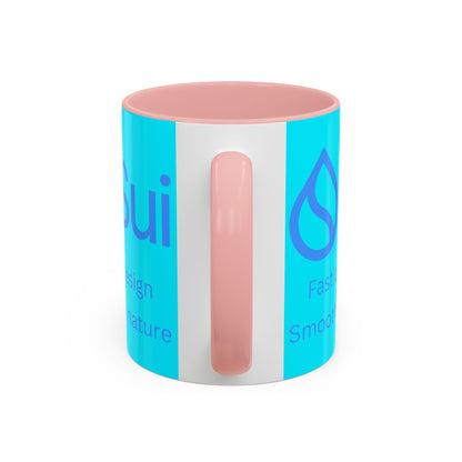 SUI Light Blue Accent Mug by cypherpunkgear.com