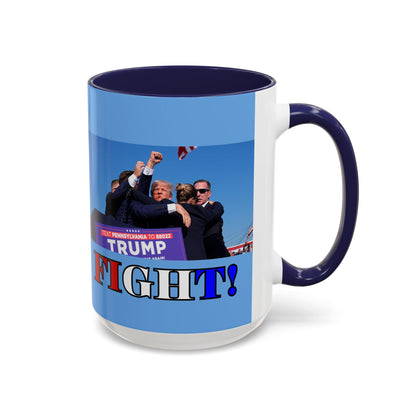 Fight! Accent Mug by cypherpunkgear