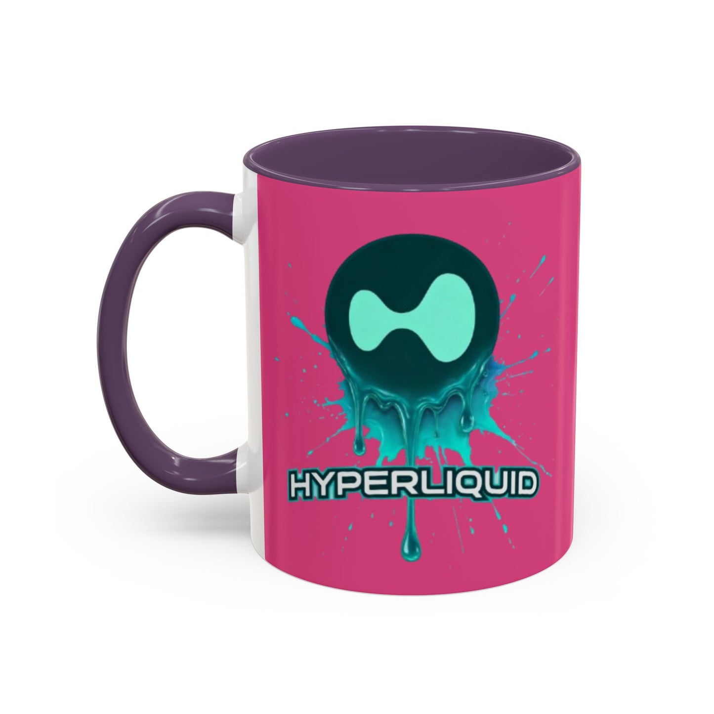 HYPE Drip Pink Accent Mug by cypherpunkgear.com