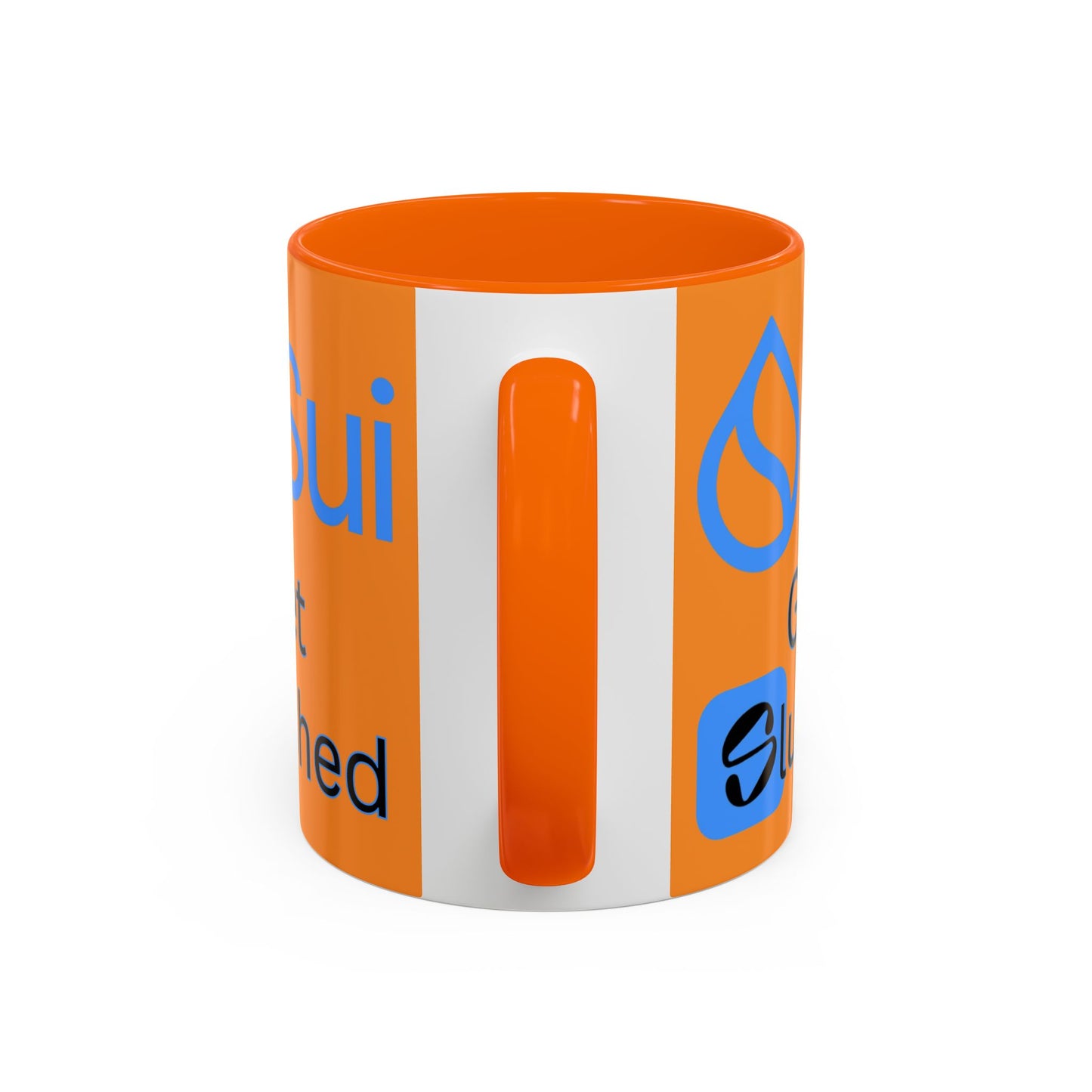 Sui: Get Slushed Orange Accent Mug by cypherpunkgear.com