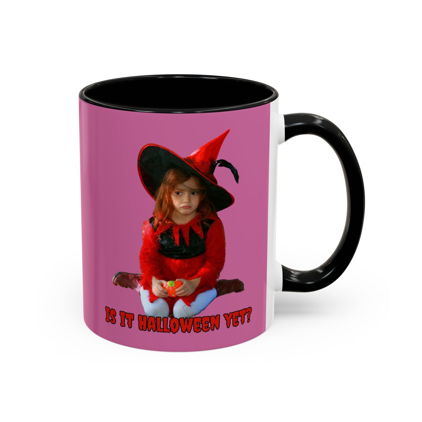 Is it Halloween yet? Pink Accent Mug by CreepyCrafts.boo