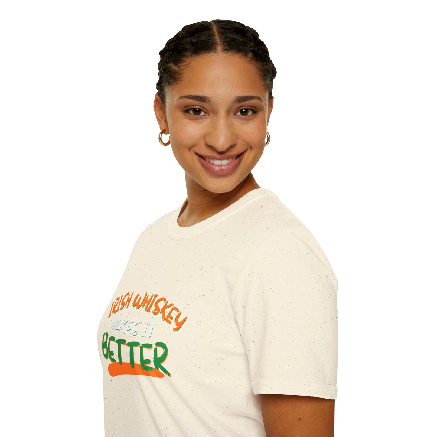 Irish Whiskey makes it better OWGfont LTcolors Unisex T-Shirt by cypherpunkgear.com