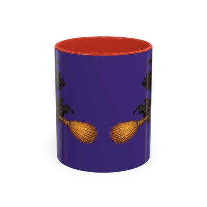 Velvet Vex Purple Accent Mug by CreepyCrafts.boo