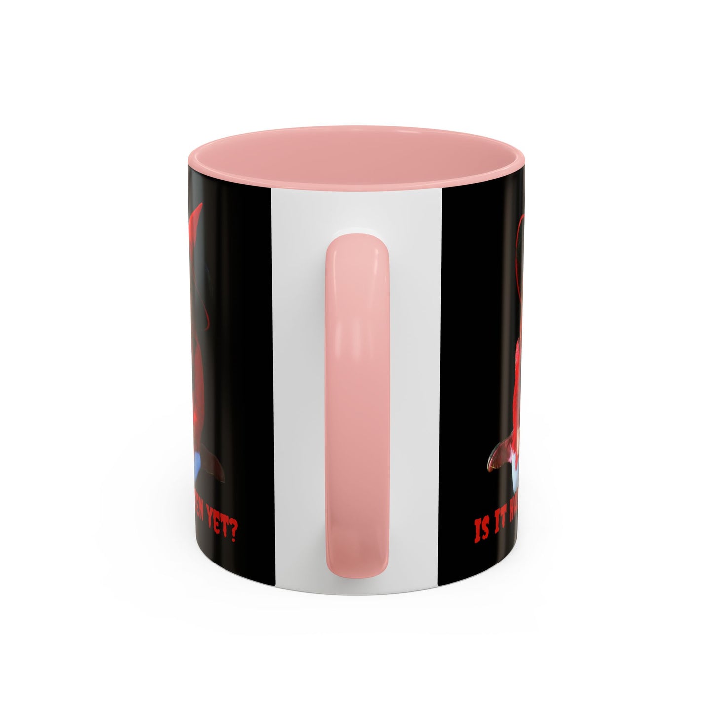 Is it Halloween yet? Black Accent Mug by CreepyCrafts.boo