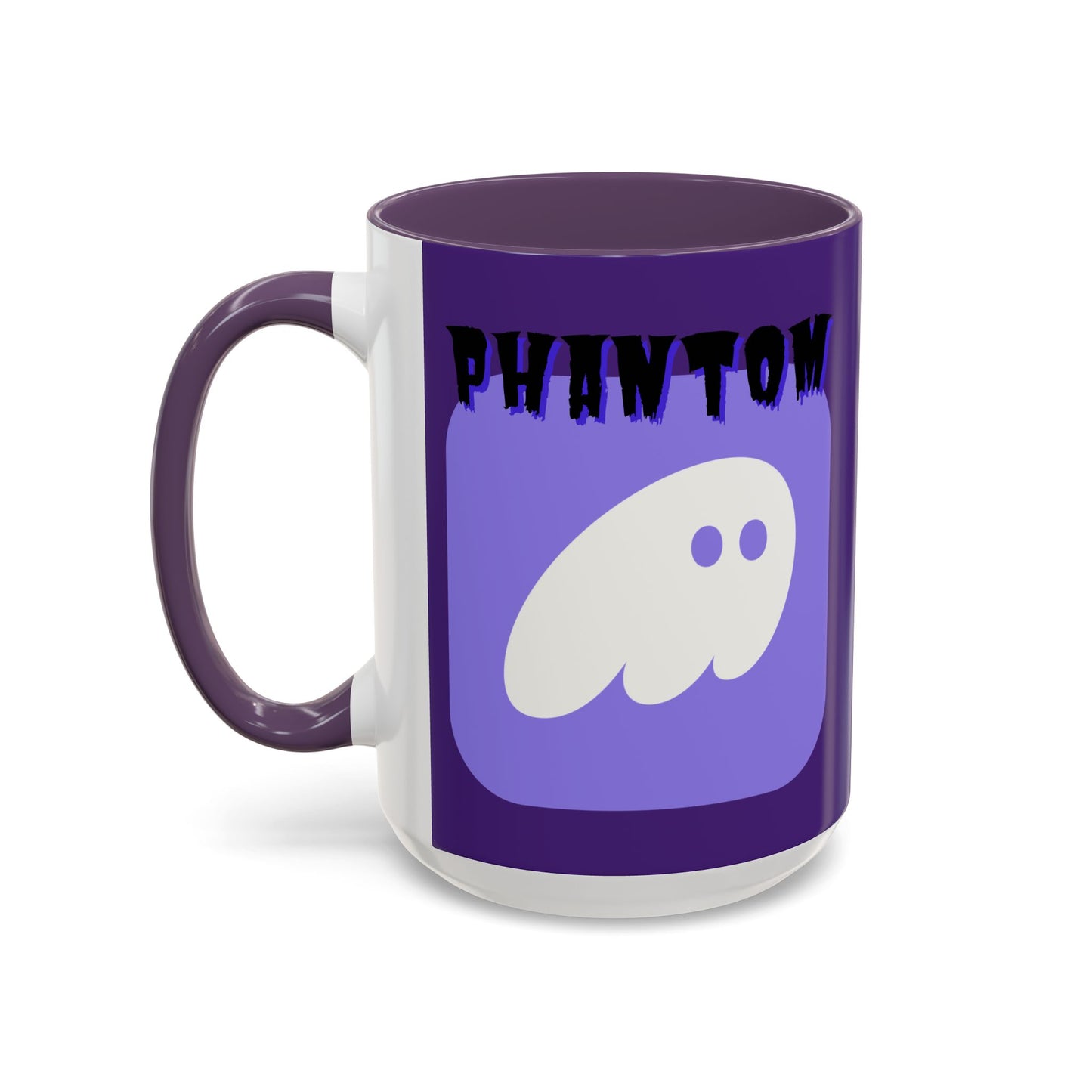 Phantom Hot Wallet Purple Accent Mug by cypherpunkgear.com