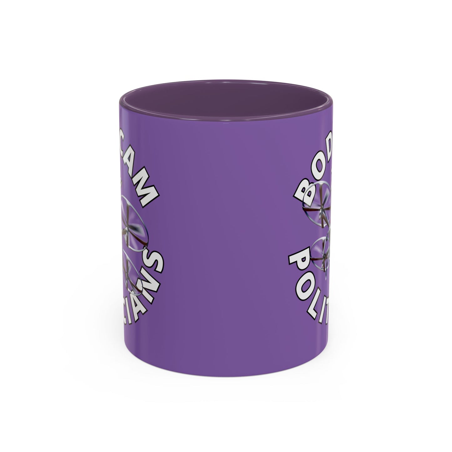 Bodycam the Politicians Drone Light Purple Accent Mug by cypherpunkgear.com