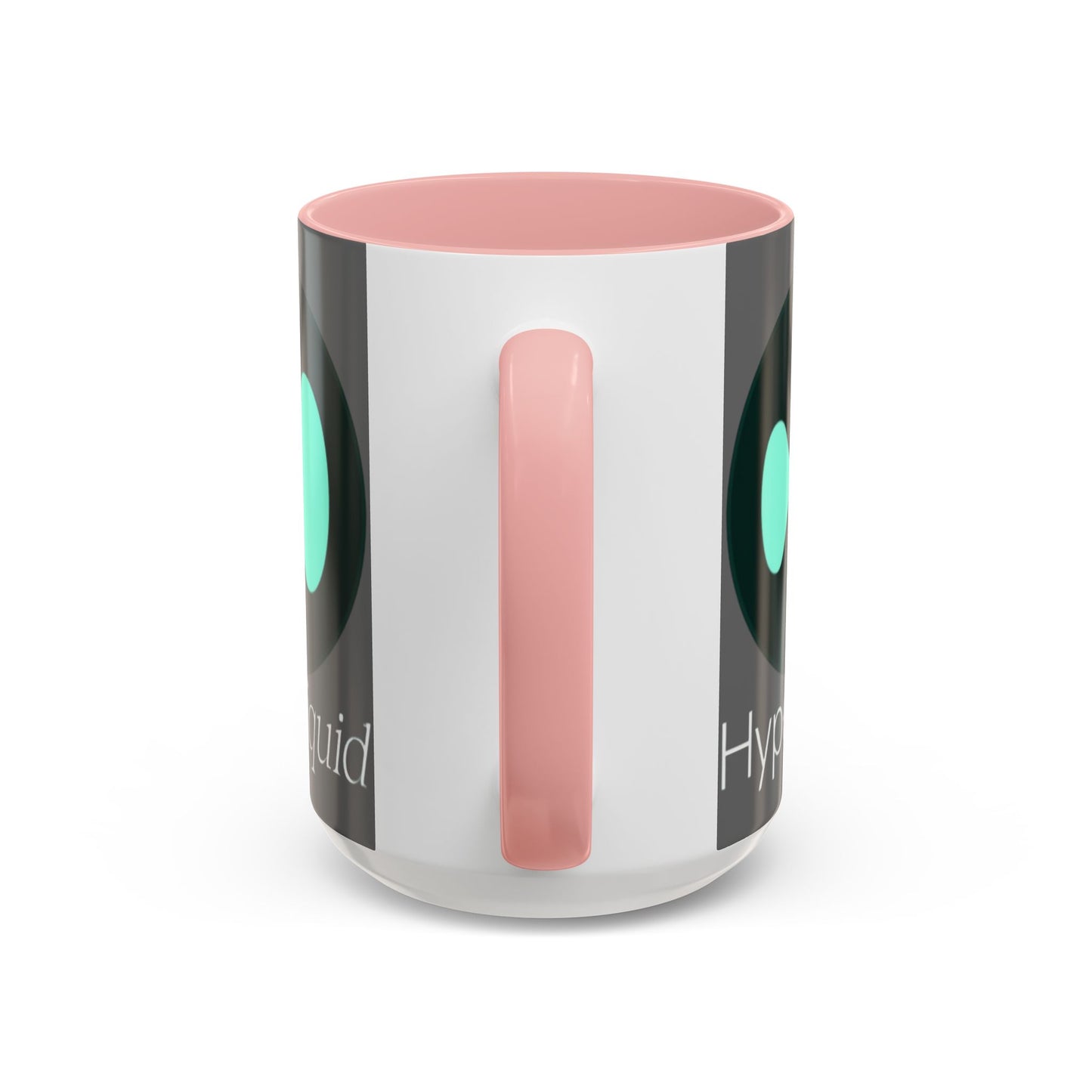 Hyperliquid White font Grey Accent Mug by cypherpunkgear.com