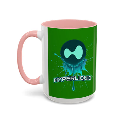 HYPE Drip Green Accent Mug by cypherpunkgear.com