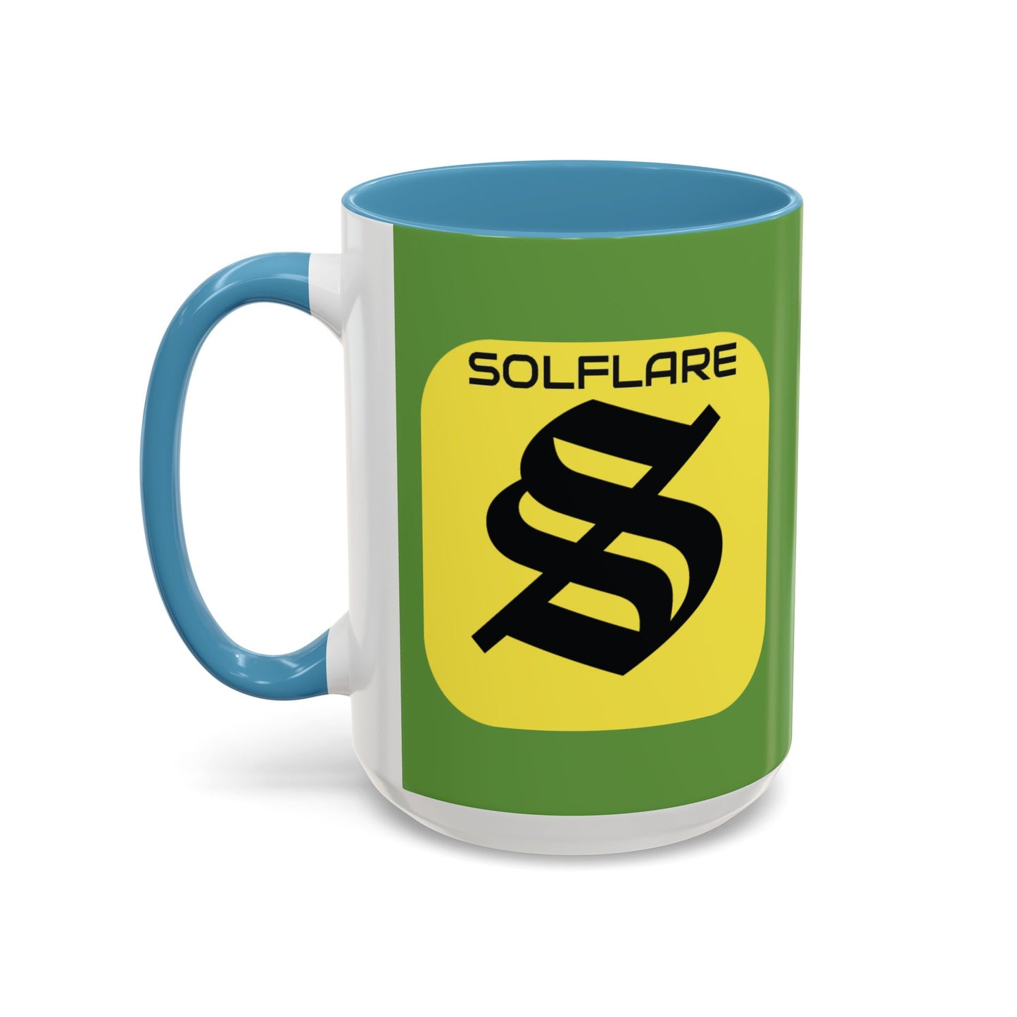 SolflareLogo Green Accent Mug by cypherpunkgear.com